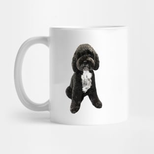 Cockapoo Cavapoo Black with White Puppy Dog Mug